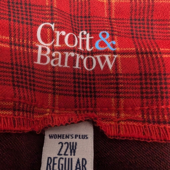 Croft and Barrow plaid pants - Picture 5 of 7
